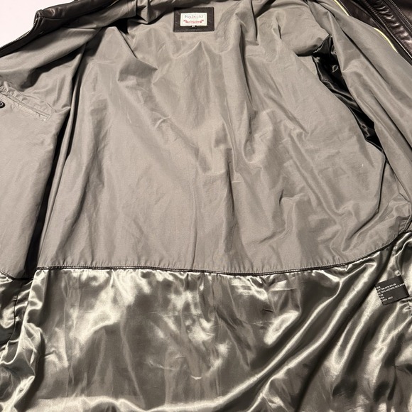 Rochester Mens Black Lambskin Leather Full Zip Jacket Size 2X Pockets Drawstring - Picture 9 of 16